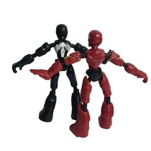 Marvel Bend & Flex Iron Man and Venom Black Suit 6" Action Figures Toys - Picture 3 of 5